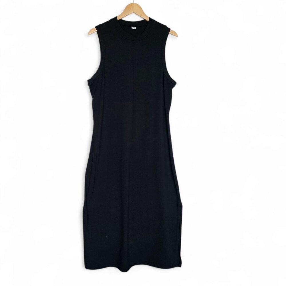 Old Navy Black Sleeveless Maxi Dress XL Stretch Casual Versatile Staple Layering